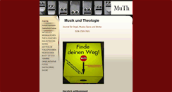 Desktop Screenshot of musikundtheologie.de
