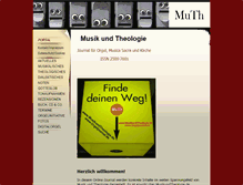 Tablet Screenshot of musikundtheologie.de